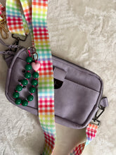 Load image into Gallery viewer, Rainbow Gingham Bag Strap