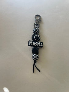 Checker Lightning Mama Keychain