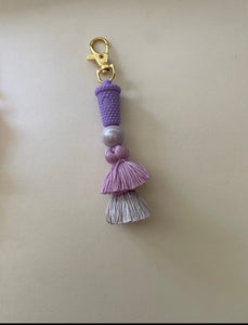 Purple Studded Tumbler Tassel