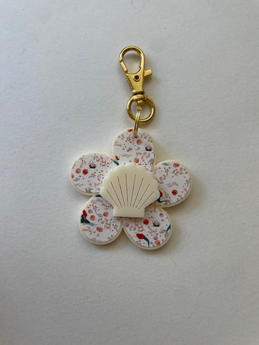 Shell Flower Acrylic Keychain