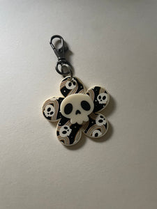 Skull Flower Acrylic keychain