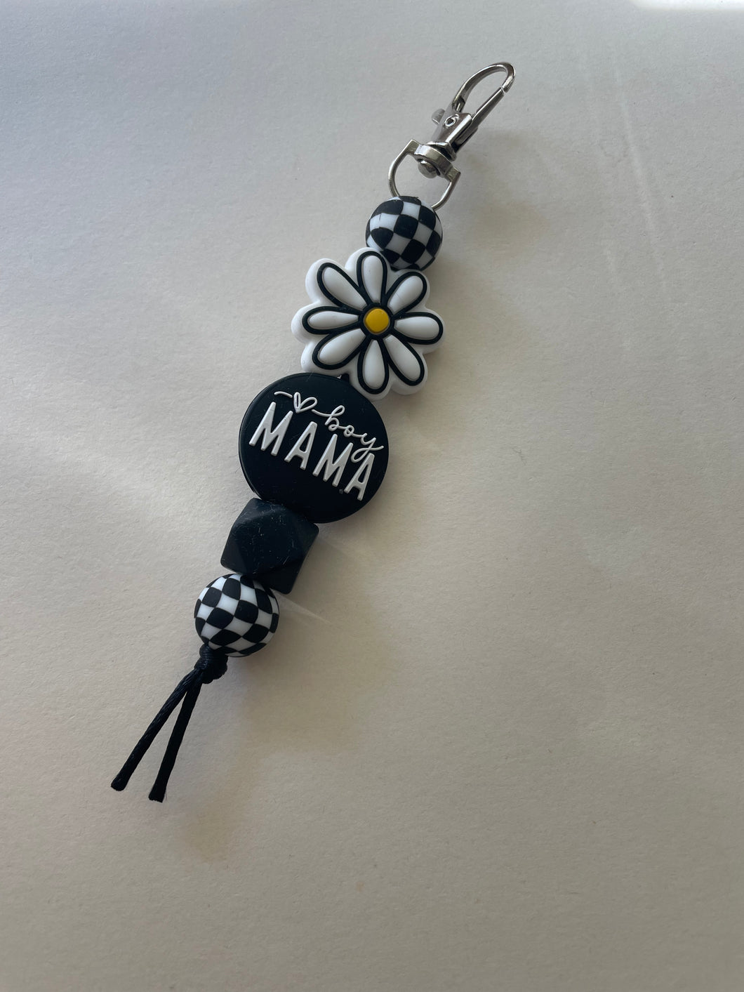 Boy mama/ Flower Keychain