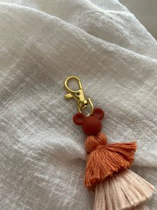 Terracotta M mouse Tassel