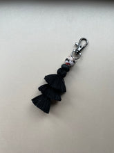 Load image into Gallery viewer, All Black Floral Tassel