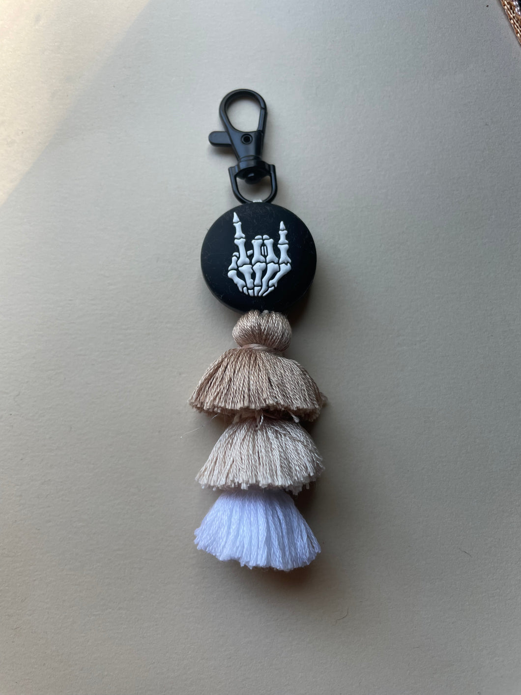 Rock & Roll Skeleton Hand Tassel