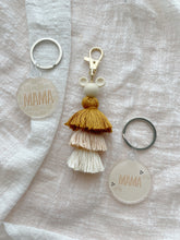 Load image into Gallery viewer, Ivory M mouse Keychain