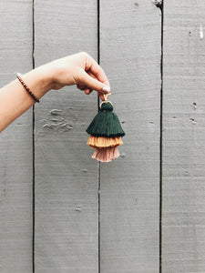 Fall three layer tassel