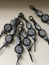 Load image into Gallery viewer, Skeleton Anti Social Mom Club Keychain
