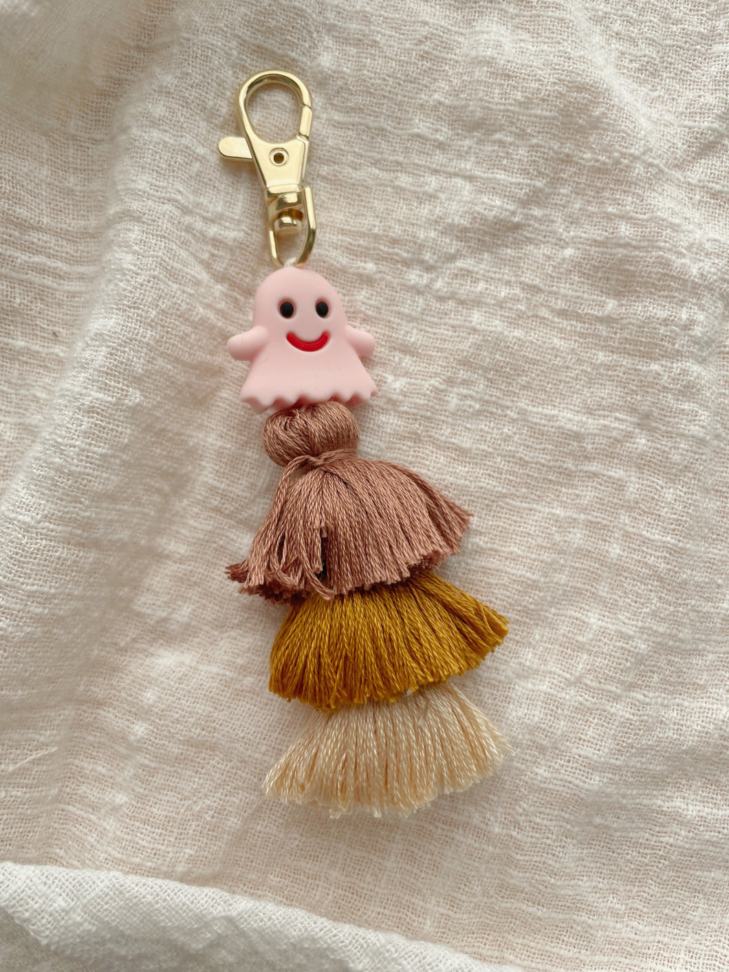 Pink Ghost Keychain