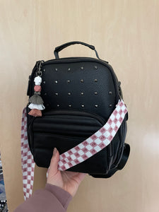 PINK CHECKER SKULL STRAP