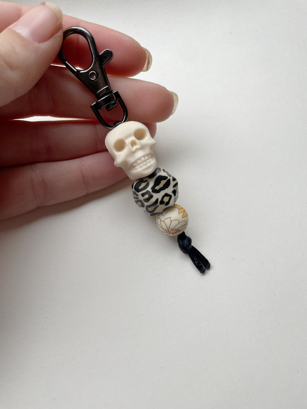 Cream Cheetah Skull