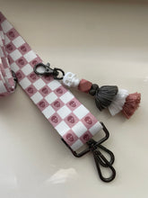 Load image into Gallery viewer, PINK CHECKER SKULL STRAP