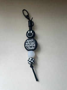 Tumbler Cup/ Anti Social Mom Keychain